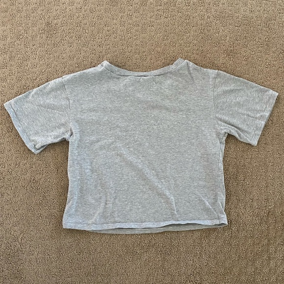 Plain Gray Crop Top - Picture 2 of 4